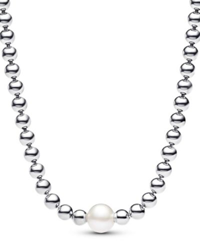 Pandora Ожерелье из стерлингового серебра с жемчугом Freshwater Pearl