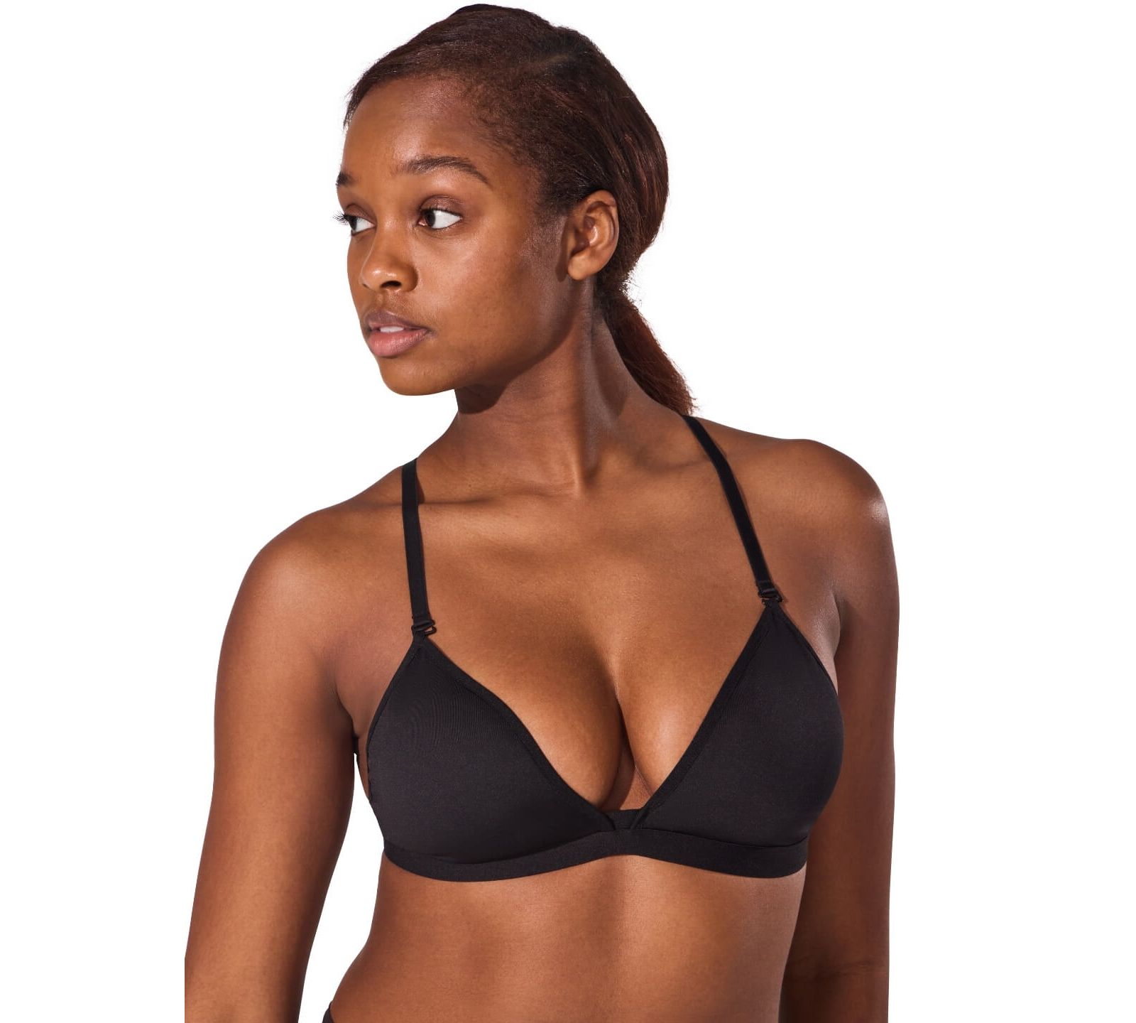 Women's Clear Neck Back Bra