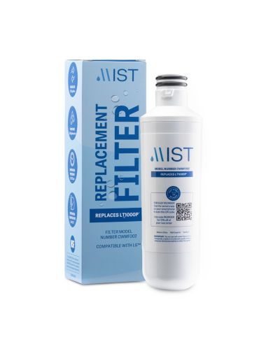 Mist 1-Pack LT1000P Refrigerator Water Filter – Compatible with LG & Kenmore Models, NSF Certified, Easy Twist-Lock Installation