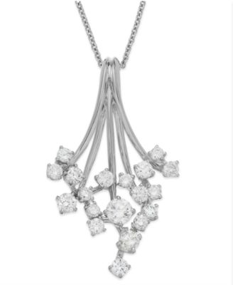 Classique by EFFY® Diamond Waterfall Pendant Necklace in 14k Gold or White Gold (3/4 ct. t.w.)