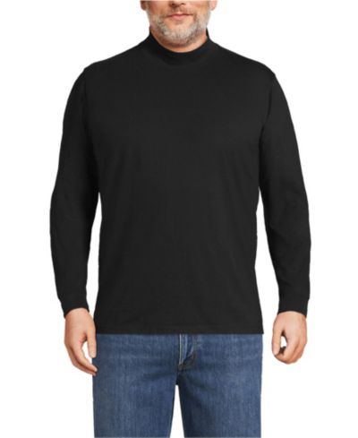 Мужская водолазка Lands' End Big & Tall Super-T Mock Turtleneck
