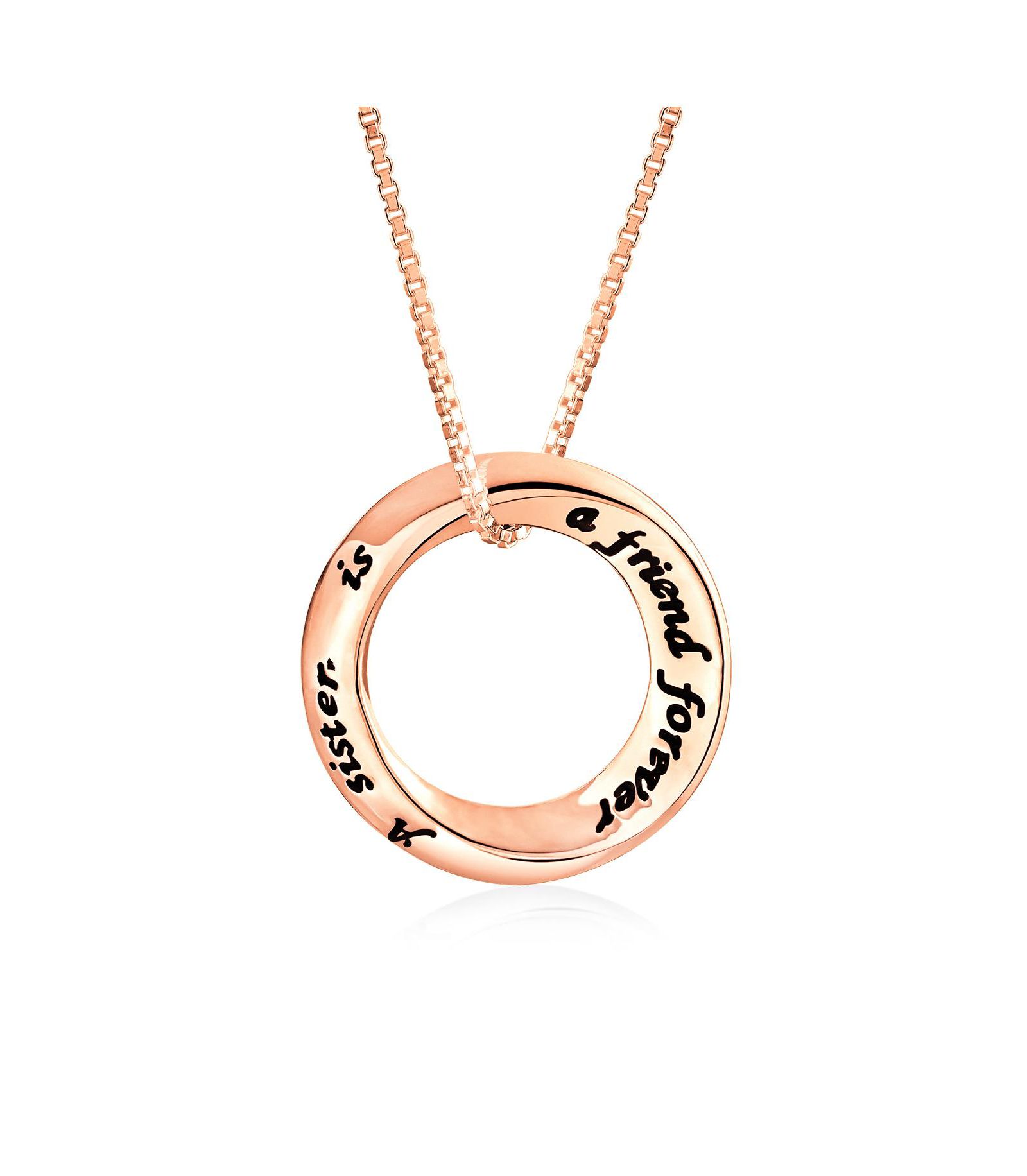 Bling Jewelry Подвеска-кулон Silver Sisters Friends Forever из стерлингового серебра
