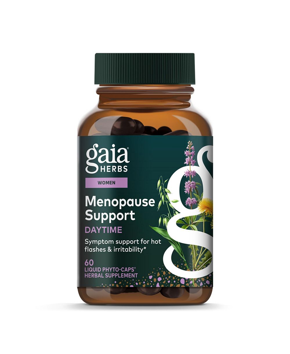 Gaia Herbs поддержка при менопаузе Daytime - для гормонального баланса и благополучия женщин - 60 Liquid Phyto-Caps (60 Servings)