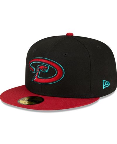 New Era Мужская бейсболка 59FIFTY Arizona Diamondbacks Authentic Collection, черная и красная