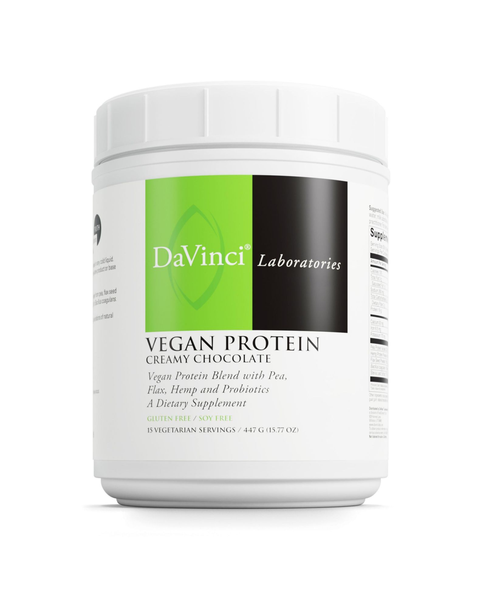 Протеиновая добавка DaVinci Labs Protein для поддержки веса, восстановления мышц и тканей — с горохом, семенами льна и др., без сои и глютена