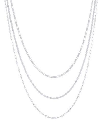 And Now This Silver Plated Chain 3Pc. Set