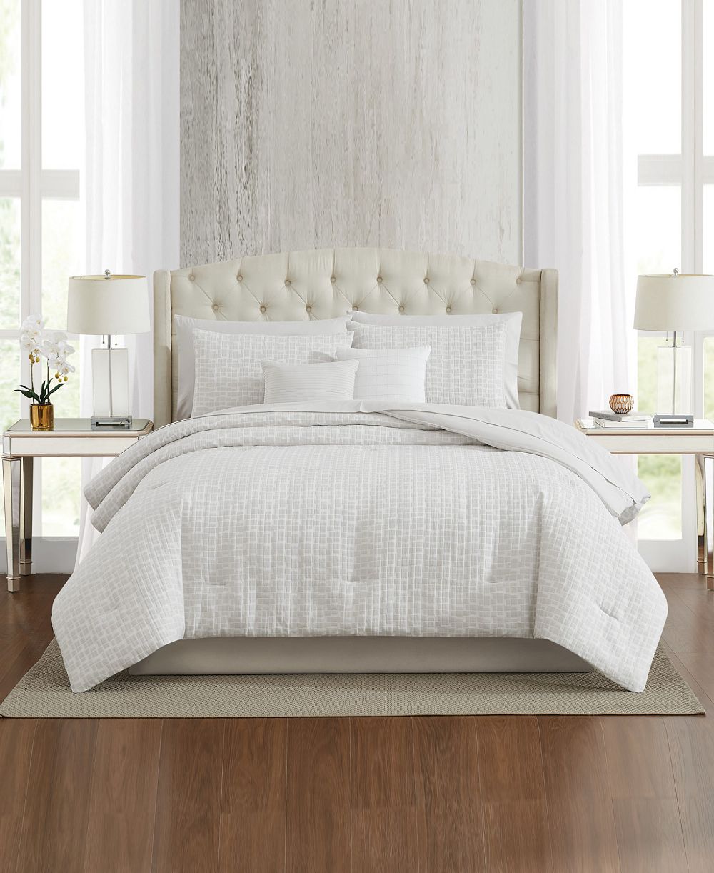 Macy's Anabelle Geo 9 Piece Comforter Set, King