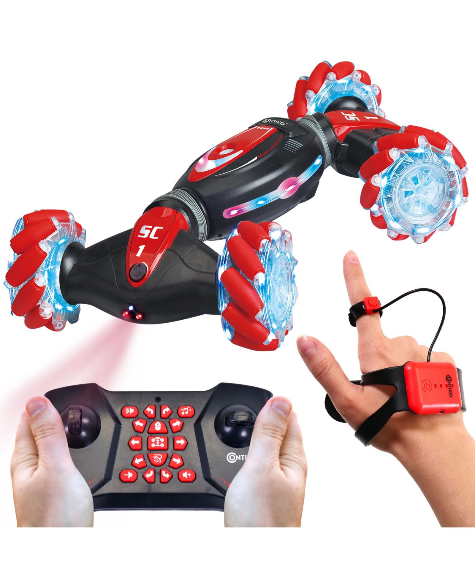 RC машинка Contixo SC1 — трансформируемый вездеход с датчиком жестов
