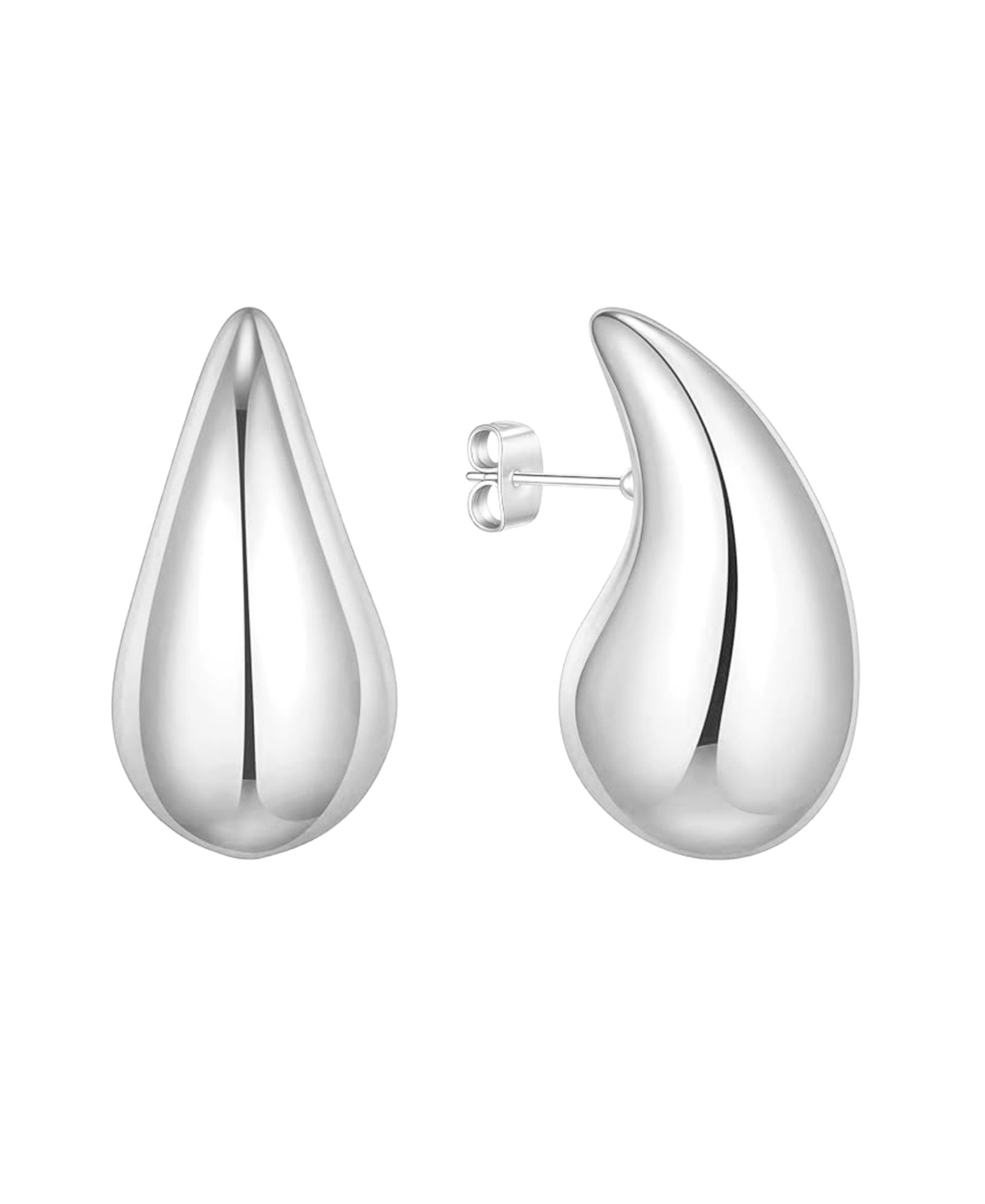 And Now This 18K Gold Plated or Silver Teardrop Small Teardrop Stud Earrings