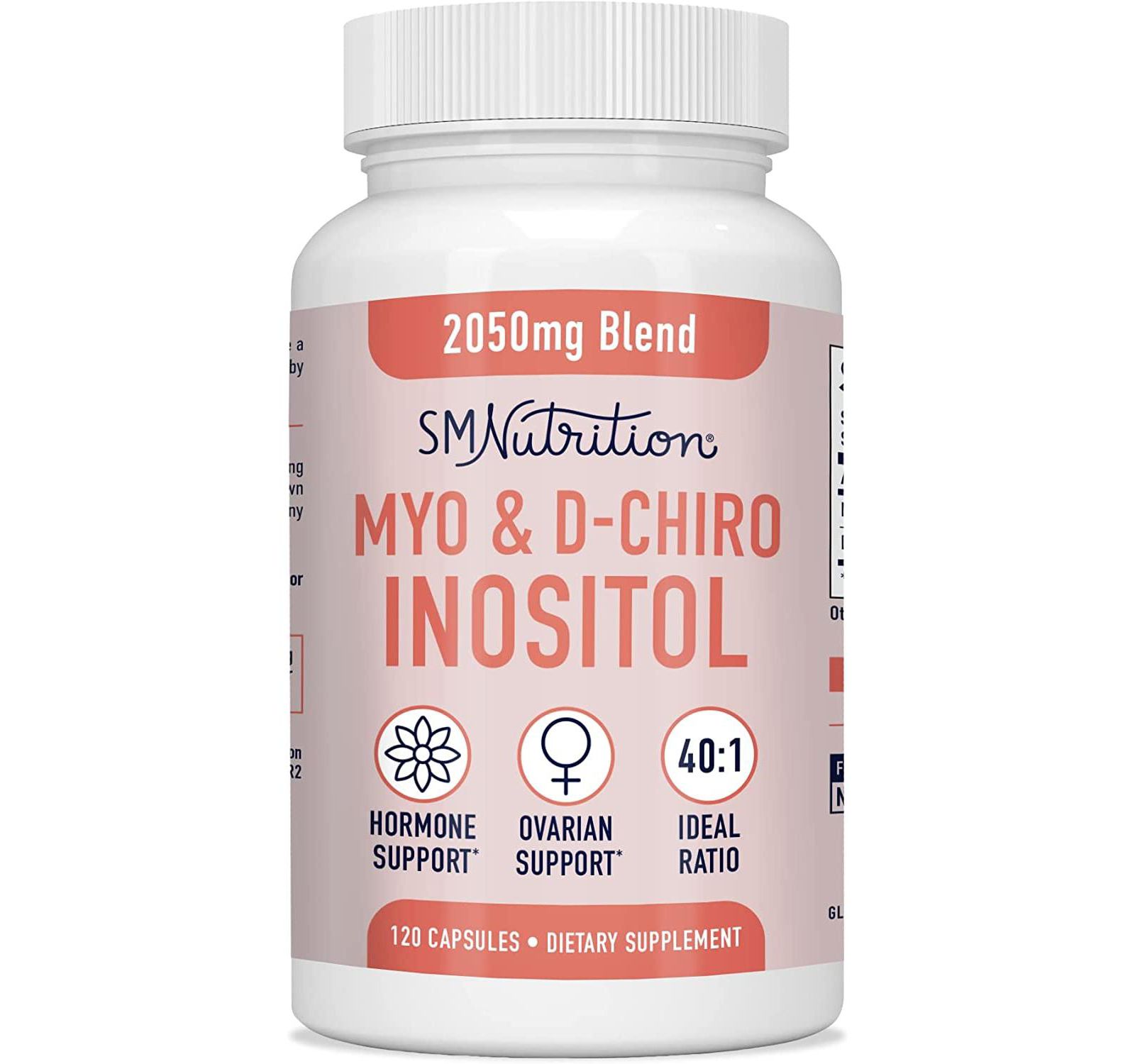 Добавка SMNutrition Myo-Inositol & D-Chiro Inositol для женского гормонального баланса 120ct