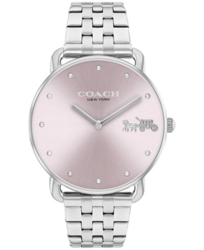 COACH Женские наручные часы Elliot, серебристая нержавеющая сталь, 36mm