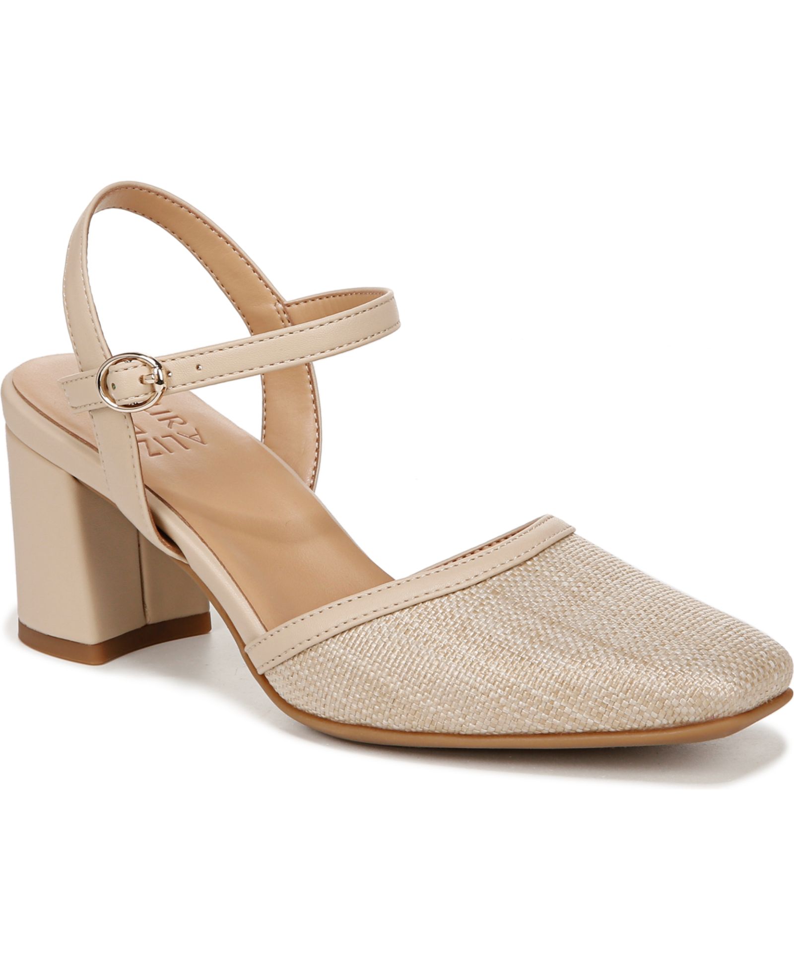 Женские туфли-лодочки Naturalizer Women's Wave Square Toe Ankle Strap Pumps