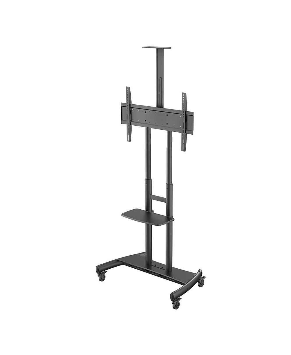 Kanto MTM86PL Height-Adjustable Rolling TV Stand for 55" -  86" TVs with Device Tray and Webcam Shelf