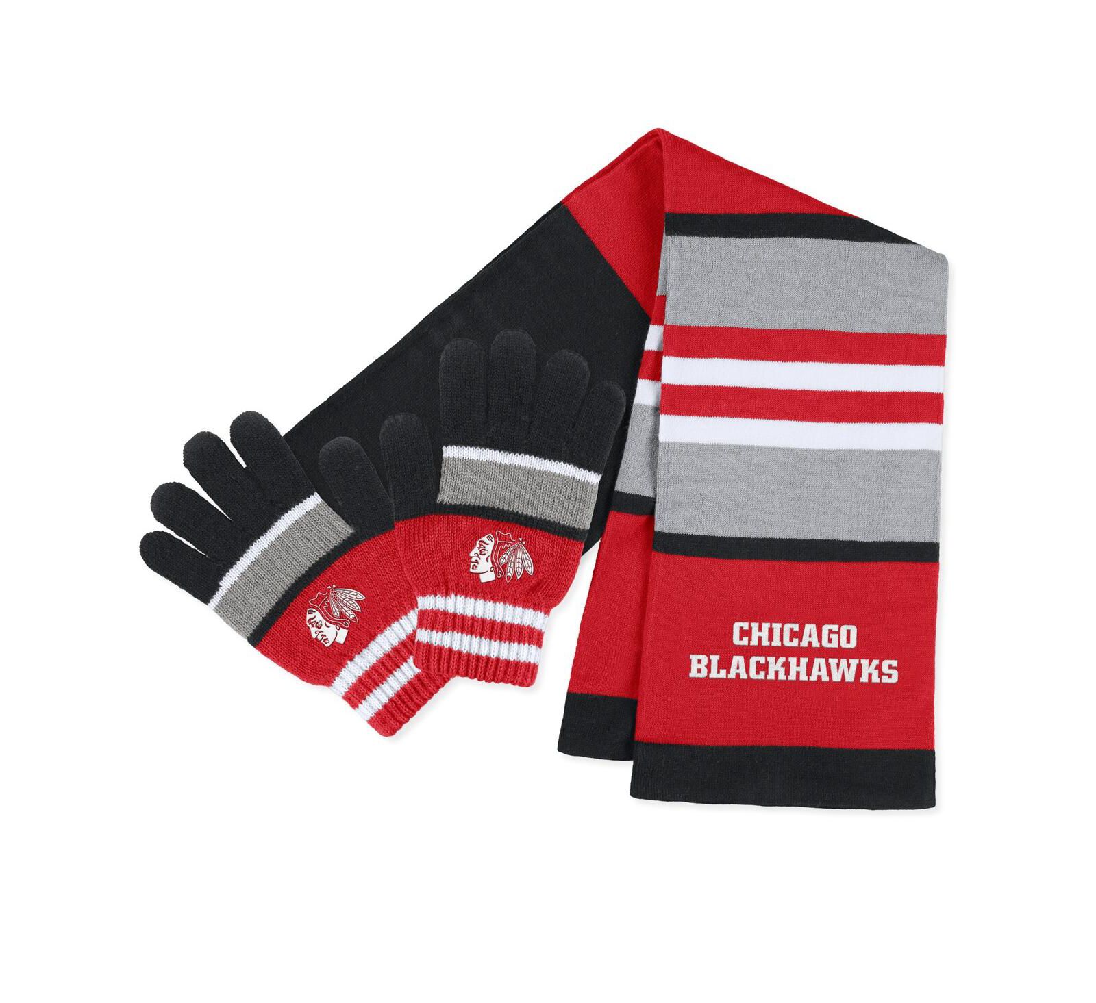 Женский набор перчаток и шарфа WEAR by Erin Andrews Chicago Blackhawks