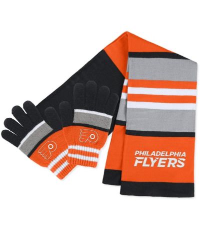 Женский комплект WEAR by Erin Andrews Philadelphia Flyers: перчатки и шарф