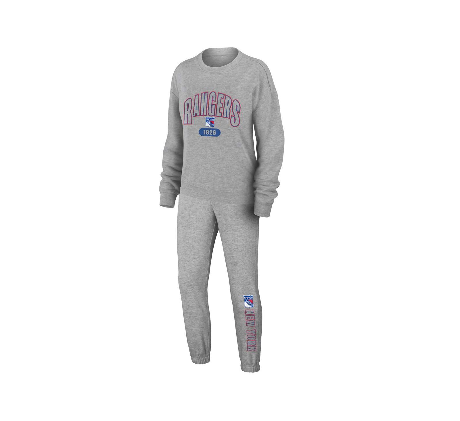 Женский комплект WEAR by Erin Andrews: футболка с длинным рукавом и брюки для сна New York Rangers