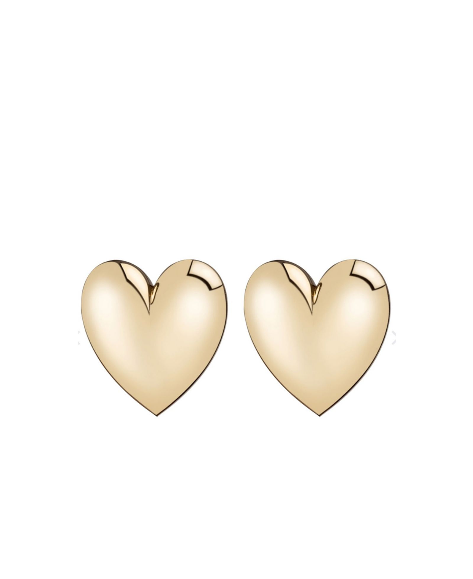 Серьги Accessory Concierge Gold-Tone Puff Heart