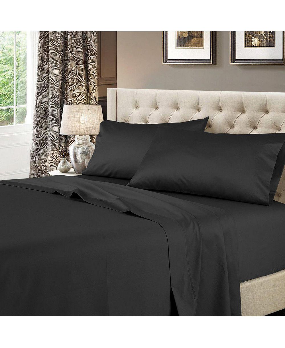 Egyptian Linens 600 Thread Count Solid Cotton Sheets Set, Twin XL
