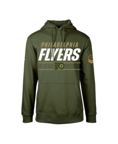 Мужское флисовое худи LevelWear Philadelphia Flyers Podium, цвет оливковый