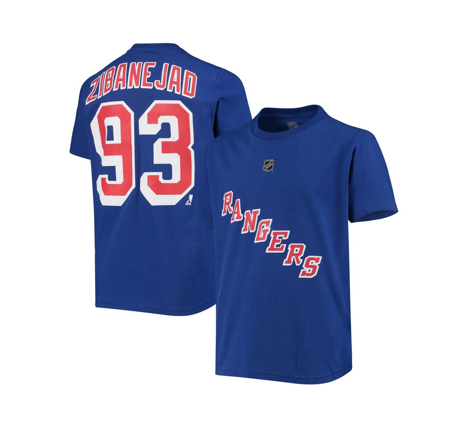 Outerstuff футболка для мальчиков Mika Zibanejad Blue New York Rangers