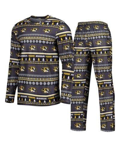 Мужской комплект для сна: футболка с длинным рукавом и брюки Missouri Tigers от Concepts Sport