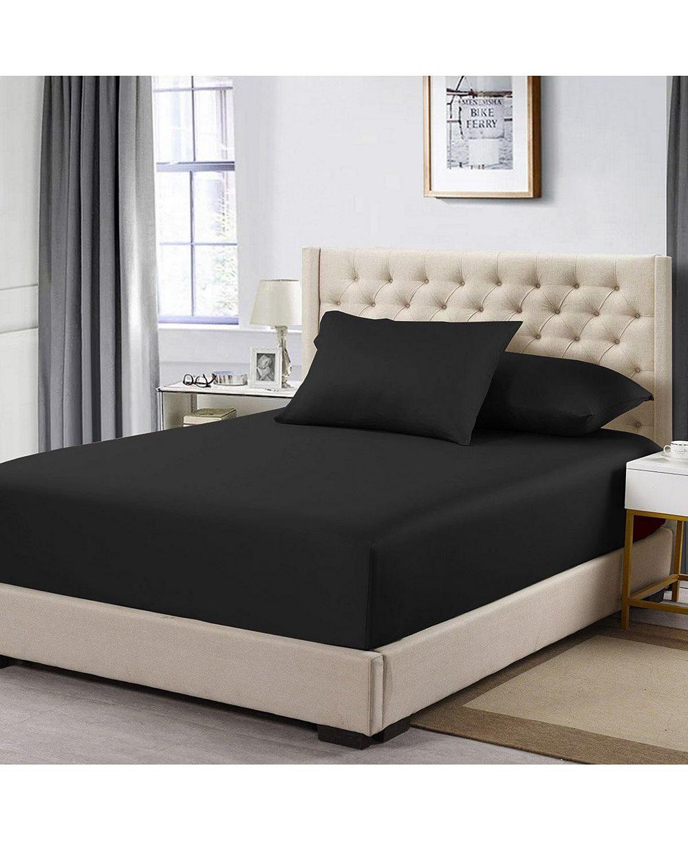 Простыня на резинке Egyptian Linens Solid 600 Thread Count Cotton, Queen