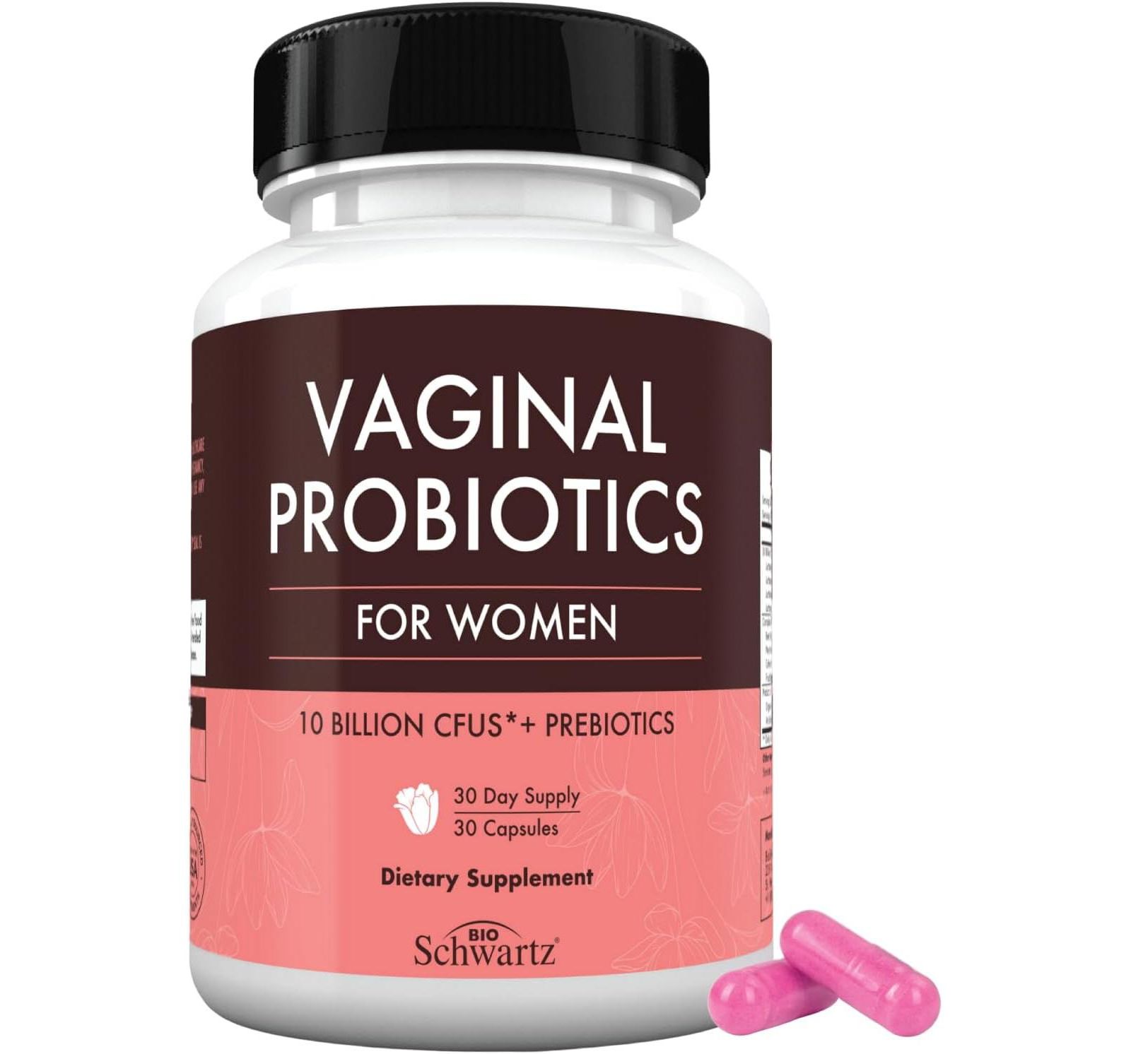 Вагинальные пробиотики BioSchwartz, с экстрактом клюквы и D Mannose, 30 капсул