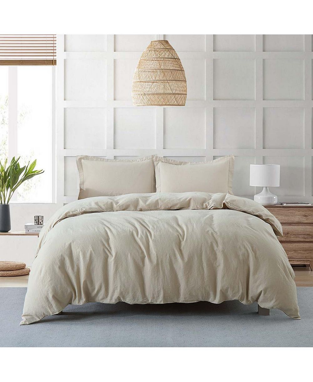 Комплект из 3 предметов Egyptian Linens Pre-washed Linen, Full/Queen