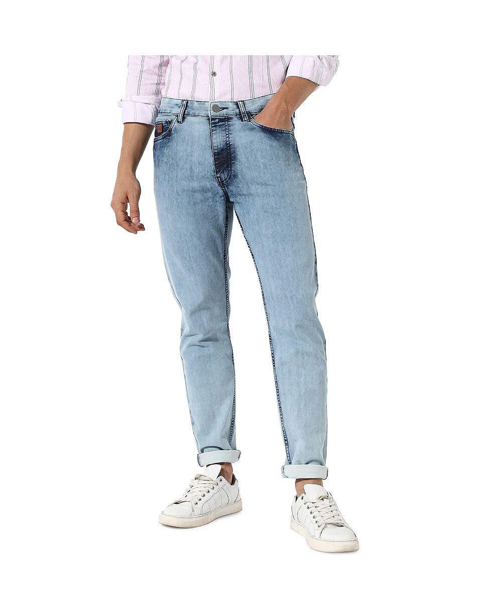 Cahoot Men's Light-Wash Skinny Fit Denim Jeans