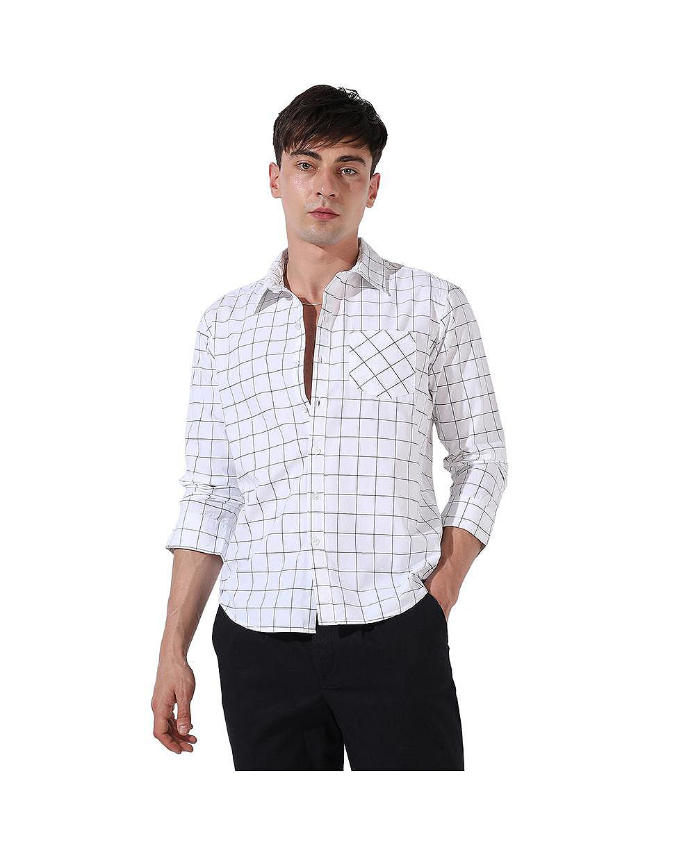 Cahoot Men's Men Checks Stylish Casual Shirts