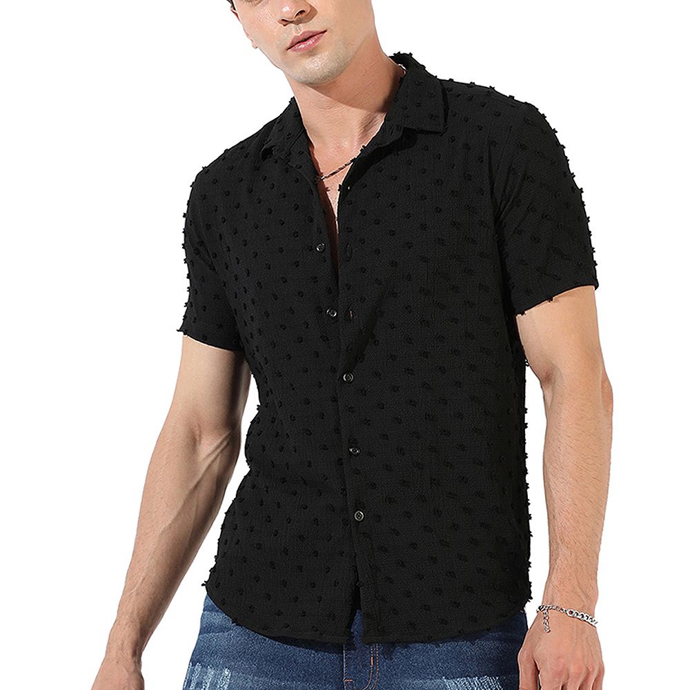 Мужская рубашка Campus Sutra Textured Casual