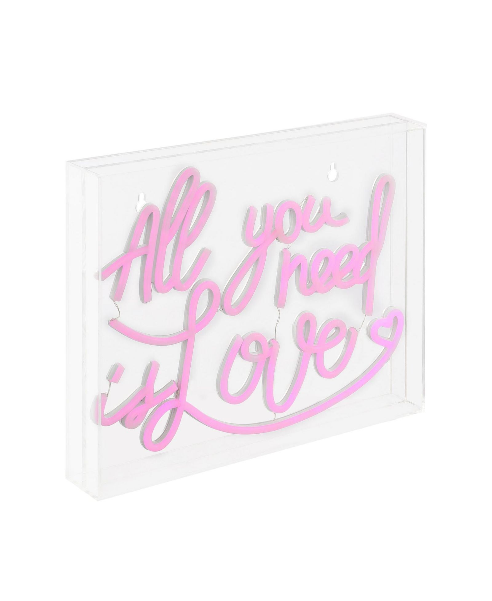 Современная неоновая лампа Jonathan Y All You Need Is Love Acrylic Box USB Operated LED