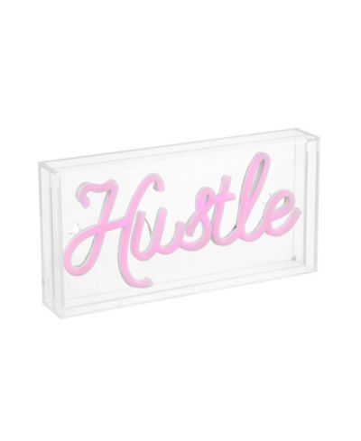 Неоновая лампа Jonathan Y Hustle Contemporary Glam Acrylic Box USB Operated LED Neon Light