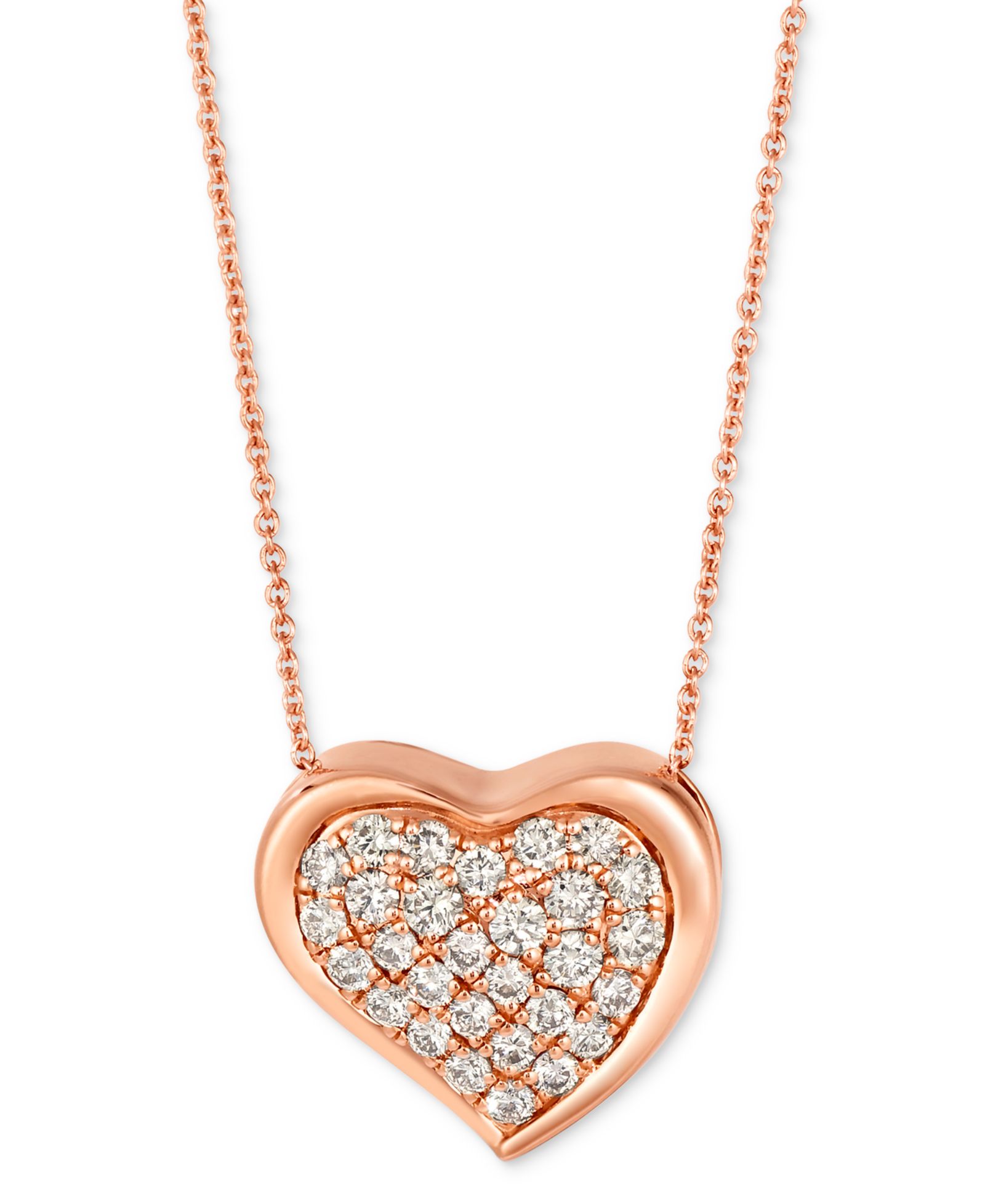 Le Vian GODIVA x Le Vian® Подвеска Nude Diamond Heart, 14k Rose Gold, 20"