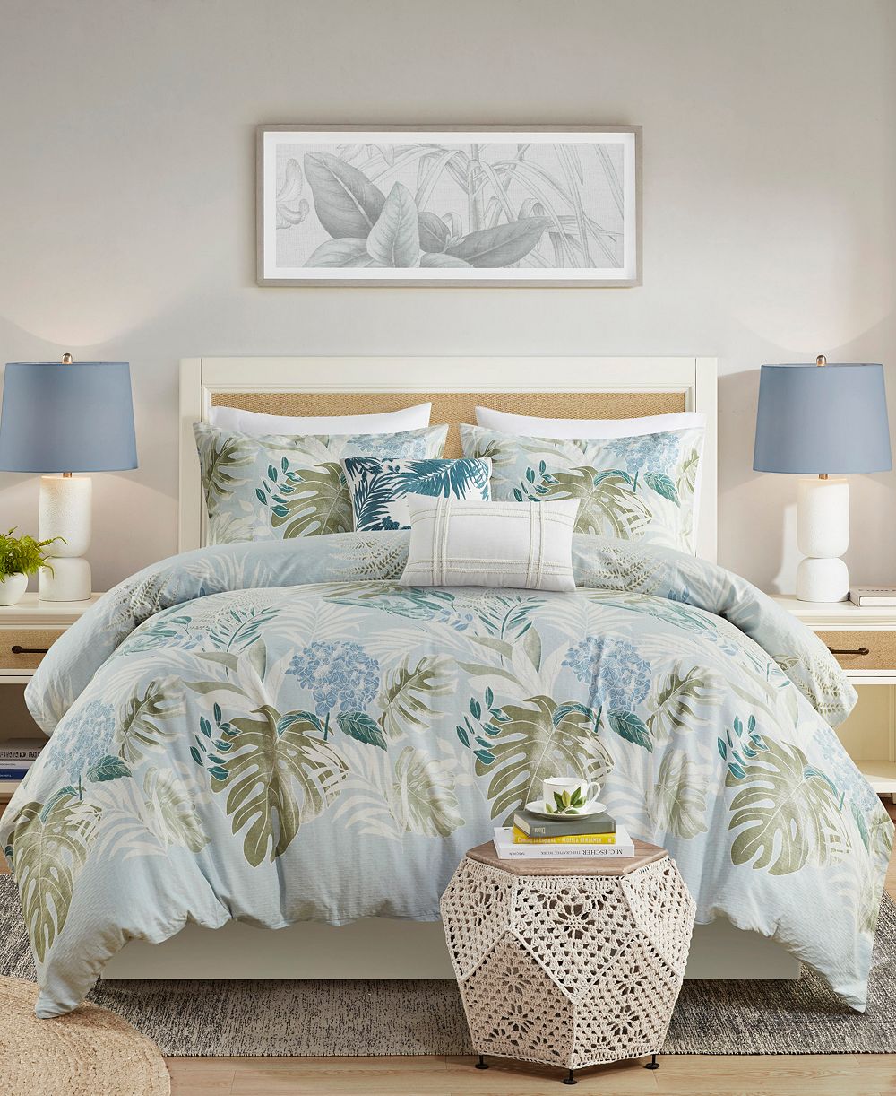Комплект из 5 предметов Harbor House Kiawah Island Cotton Duvet Cover Set Full/Queen