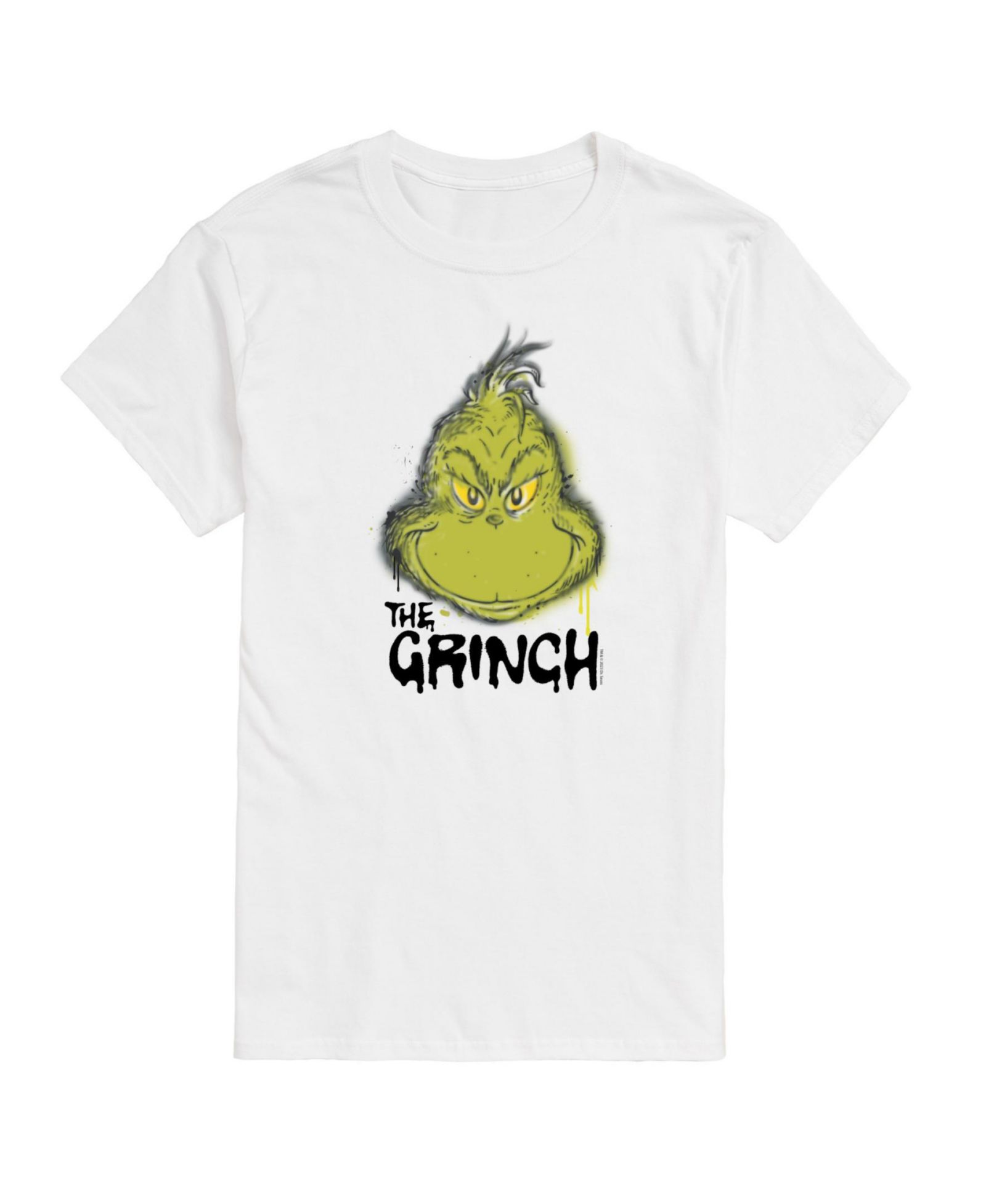 AIRWAVES Men's The Grinch Face Short Sleeve Tee