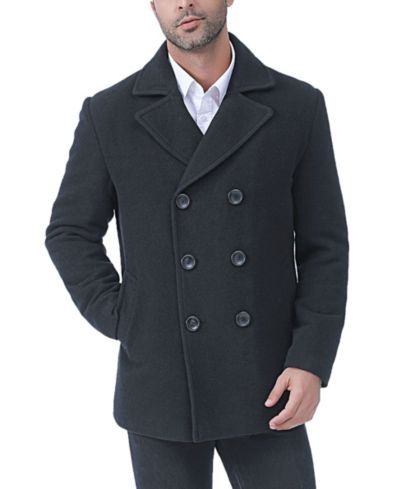 BGSD Мужское шерстяное пальто Pea Coat - Big and Tall