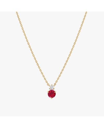 Bearfruit Jewelry Birthstone Pendant Necklace 2-Piece Set