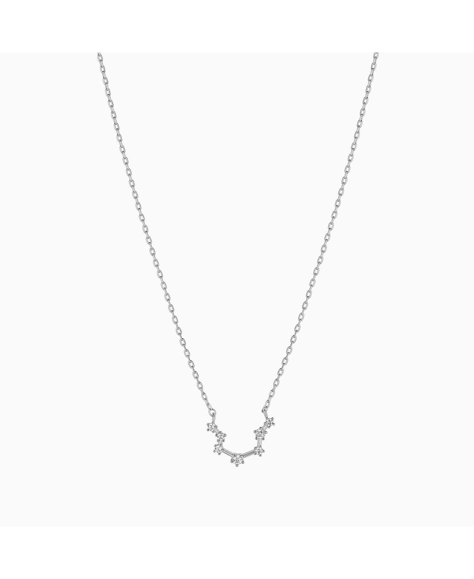 Подвеска Constellation Zodiac Necklace - 12 Zodiac Constellation - Silver