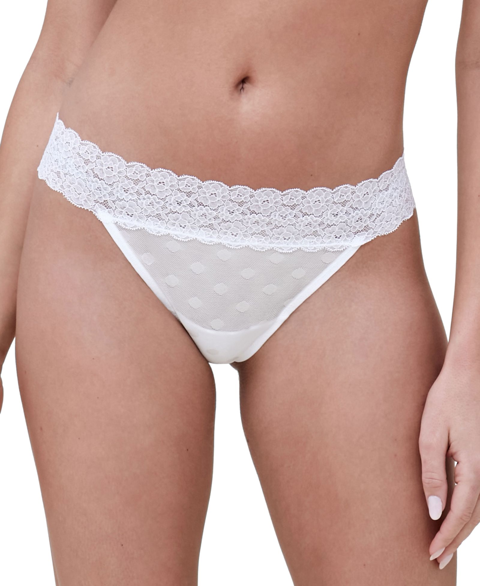 Women's Dare Dot Mesh Lace Thong