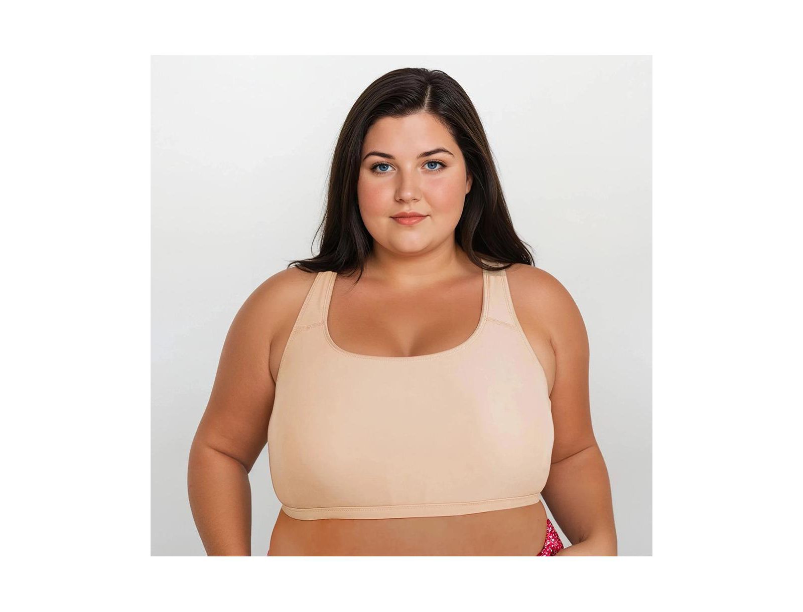 Calypsa Plus Size Racerback Swim Bra