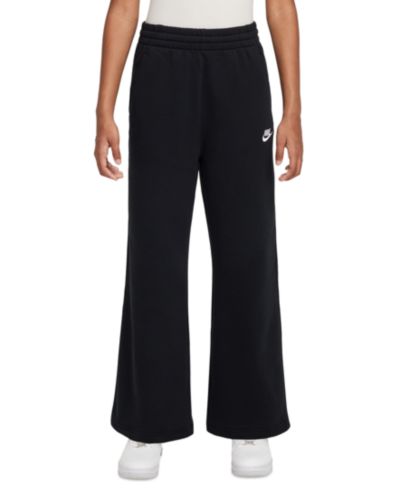 Nike Girls' 7-16 Sportswear Club Fleece Wide-Leg Sweatpants