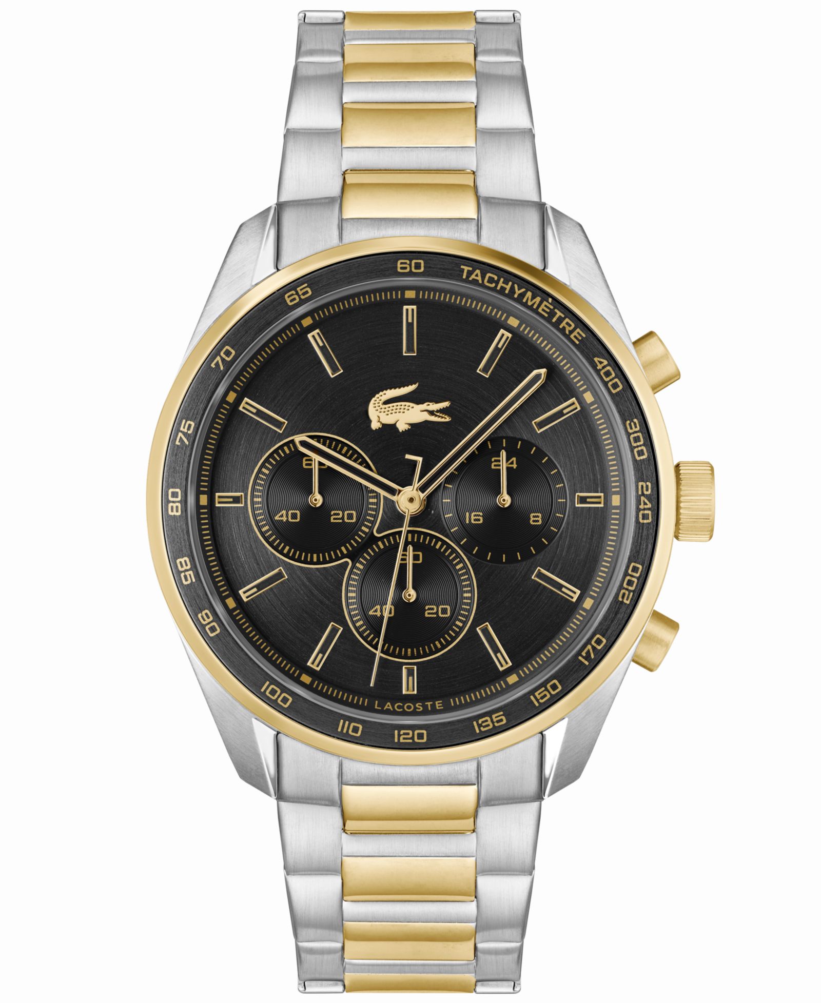 Мужские часы Lacoste Boston Chronograph Two-Tone Stainless Steel 42mm