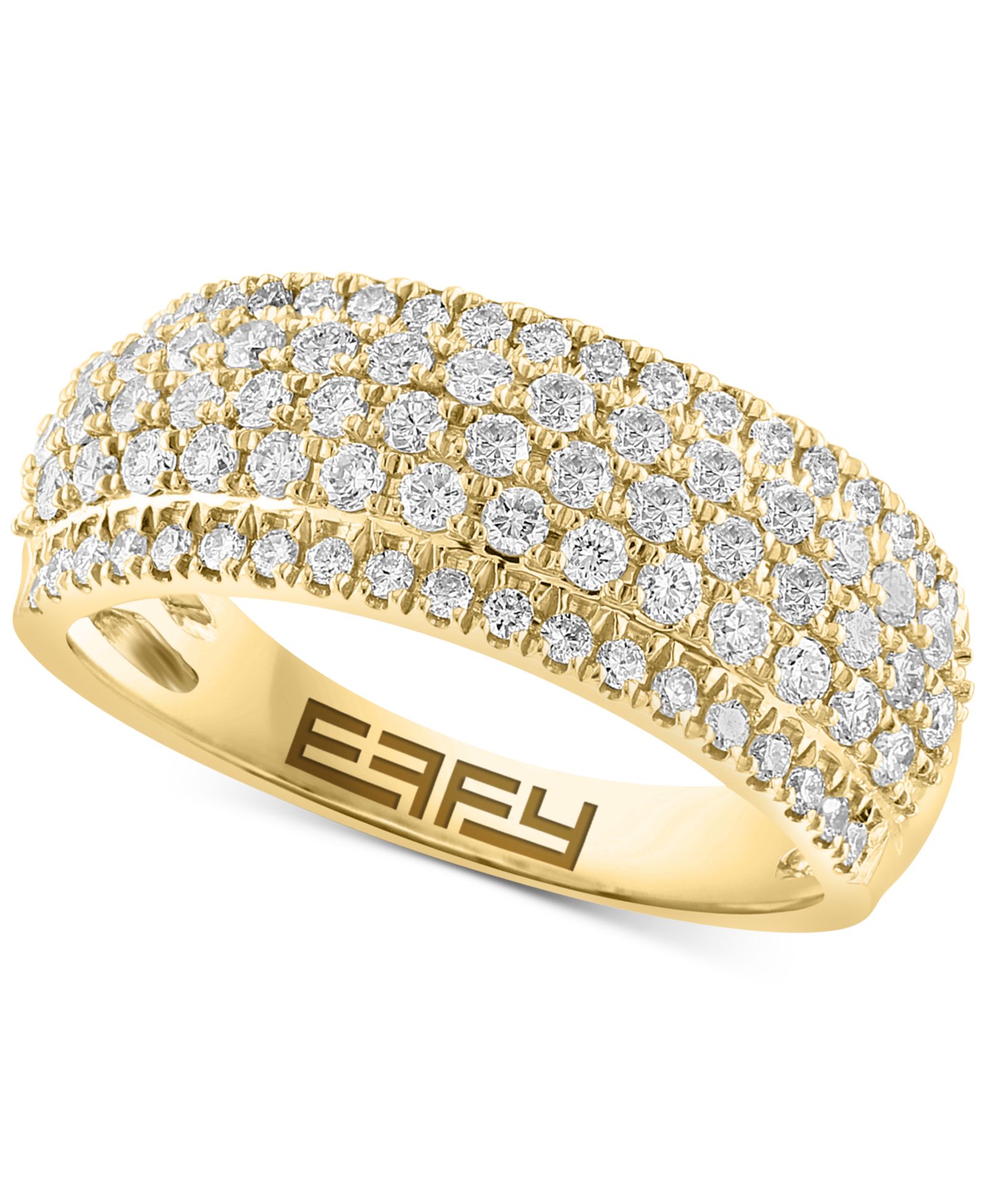 Кольцо EFFY® Diamond Pavé Multirow в 14k Gold