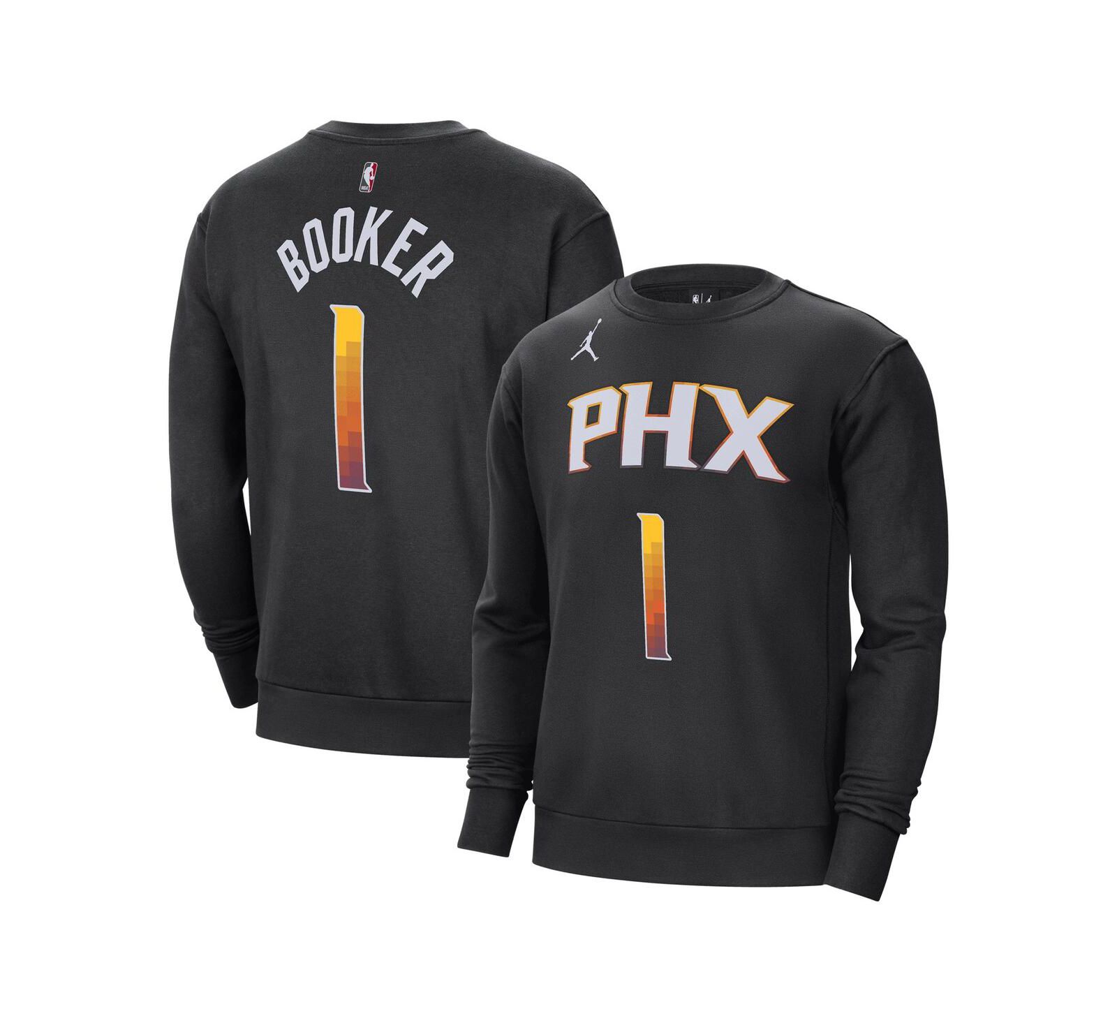 Мужское свитшот Jordan Devin Booker Phoenix Suns с именем и номером