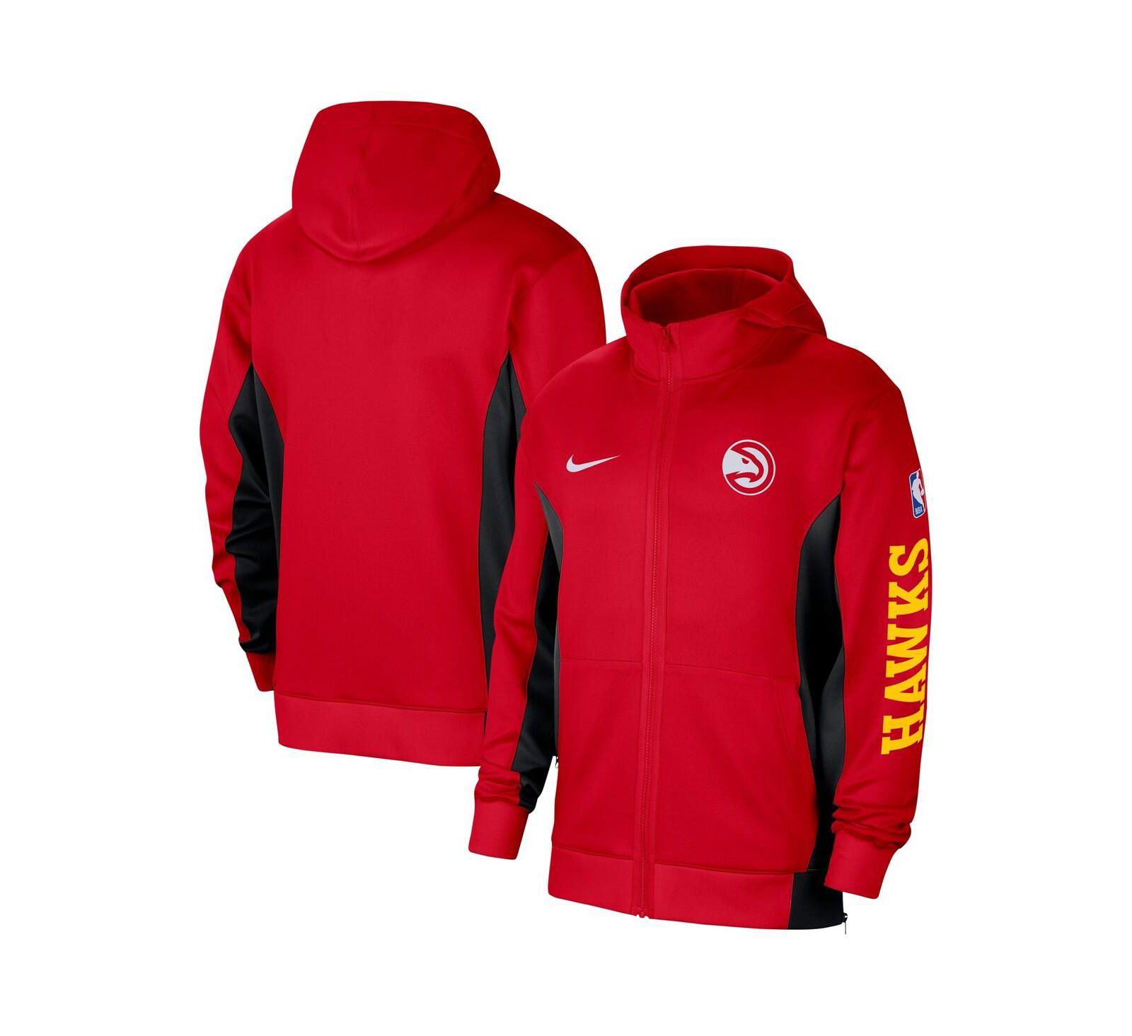 Мужская красная толстовка Nike Atlanta Hawks 2023/24 Authentic Showtime Full-Zip