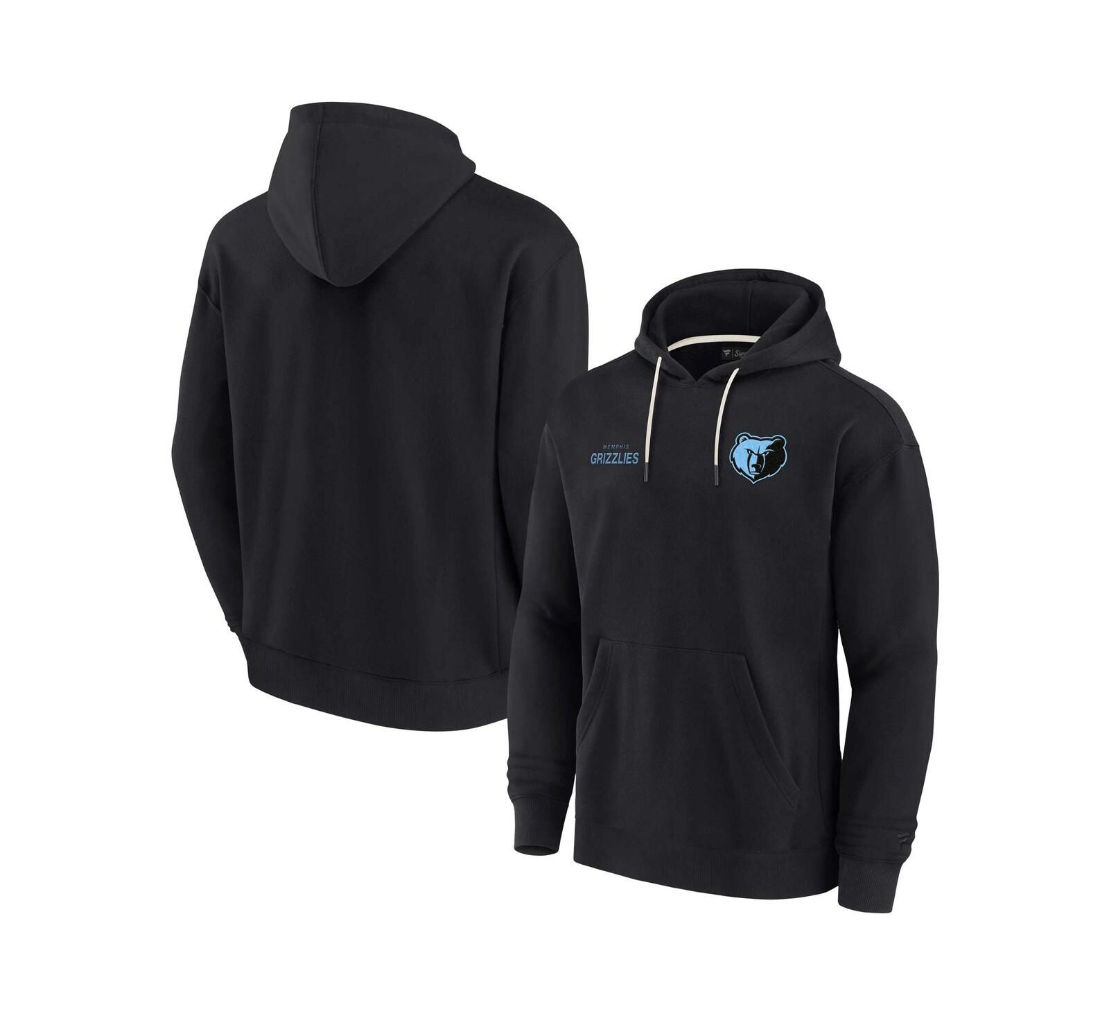 Men's and Women's Fanatics Signature Black Memphis Grizzlies Super Soft Fleece Pullover Hoodie