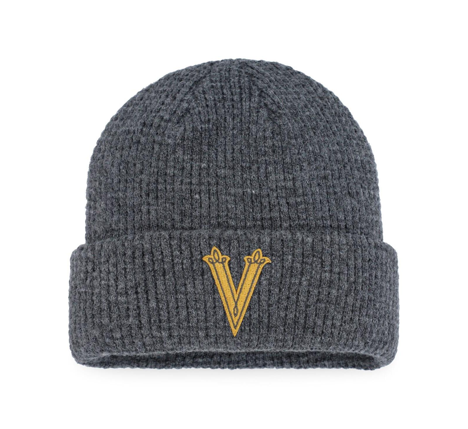 Men's Fanatics Vegas Golden Knights Charcoal 2024 NHL Winter Classic Fisherman Cuffed Knit Hat