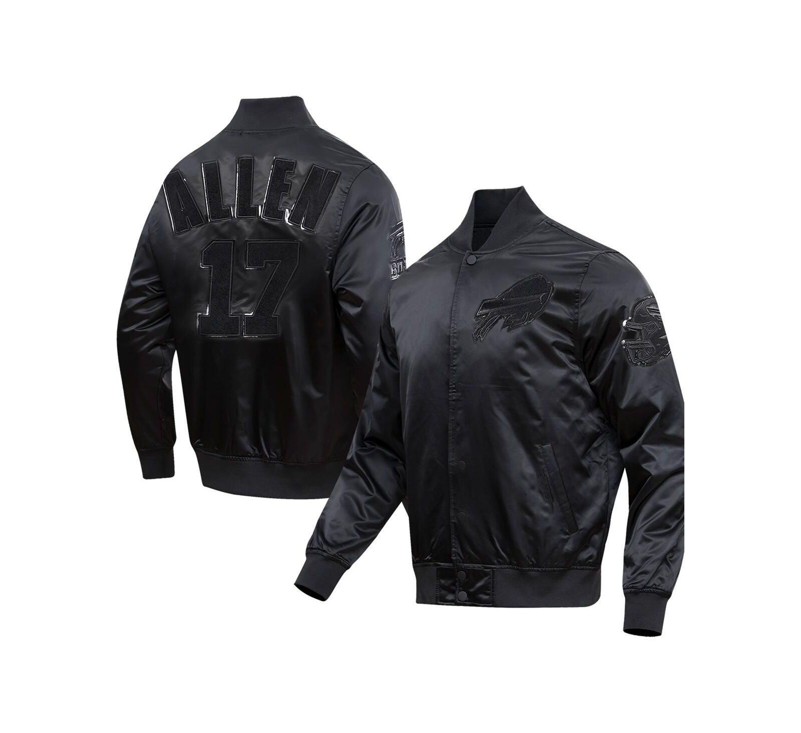 Men's Pro Standard Josh Allen Black Buffalo Bills Player Full-Snap Jacket