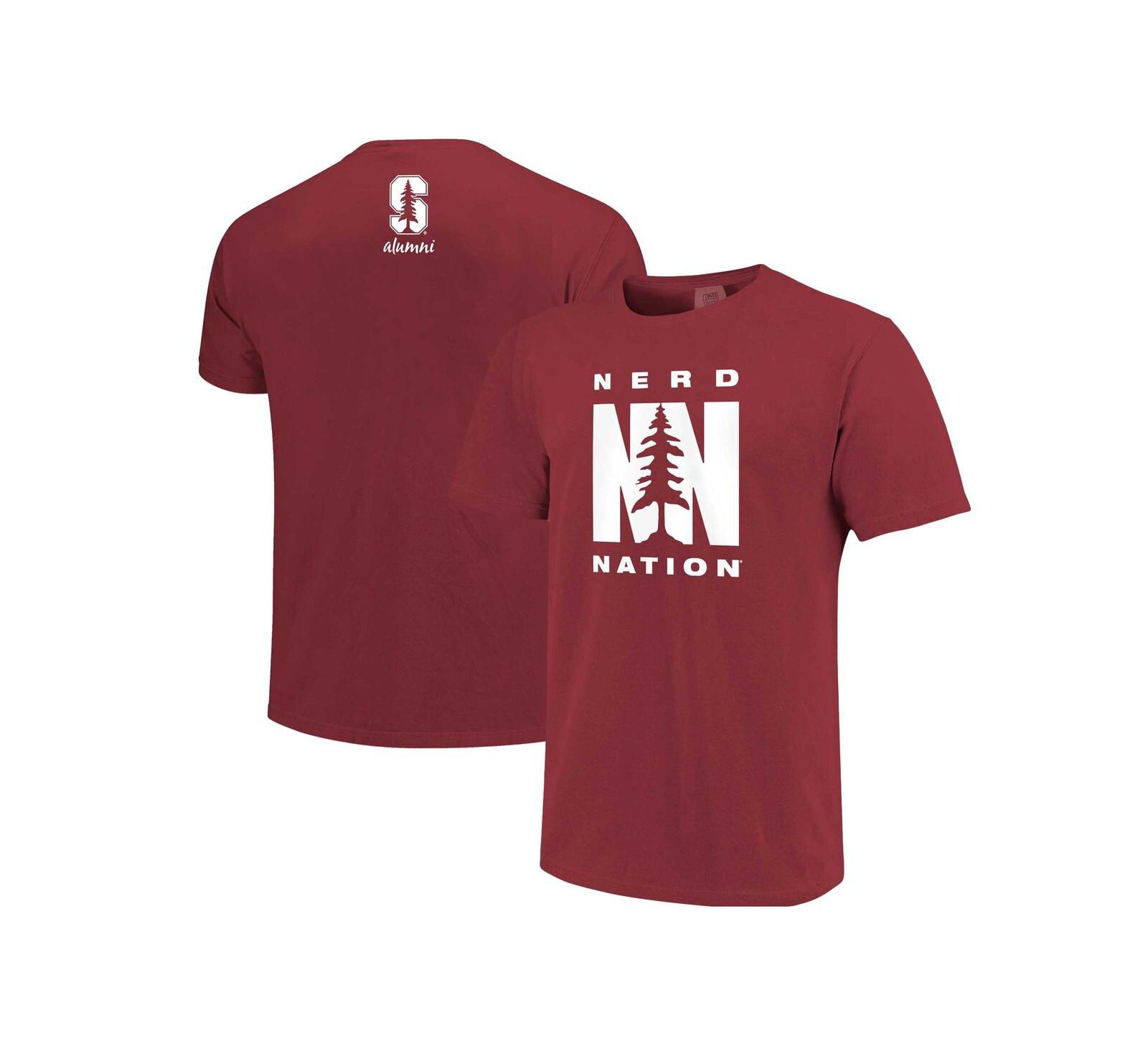 Мужская футболка Image One Cardinal Stanford Cardinal Nerd Nation Comfort Color